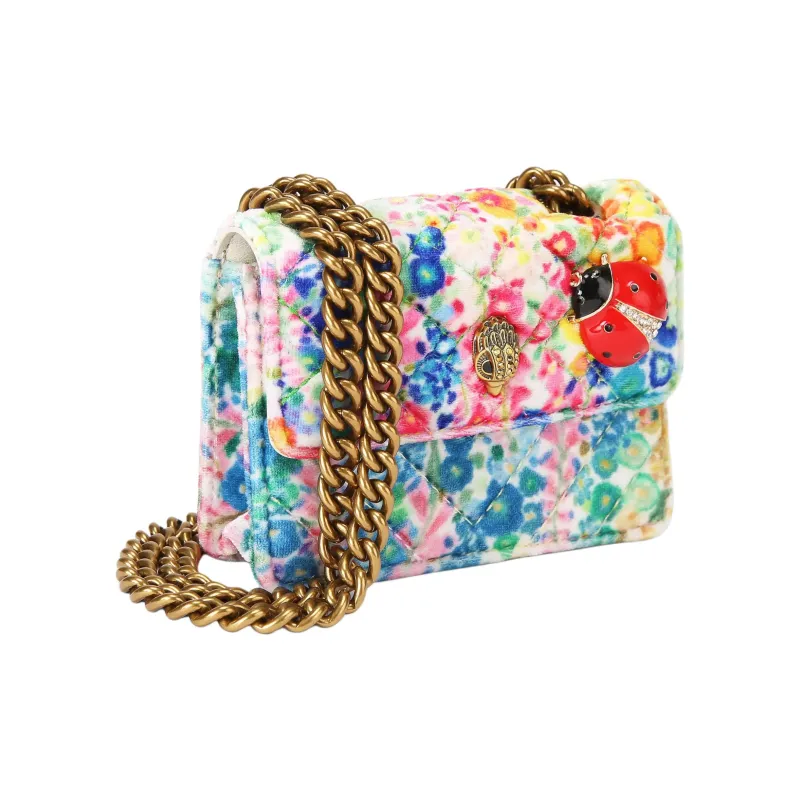 Kurt Geiger London Velvet Shoulder Bag Crossbody Bag Wallet Women's Multicolor-1