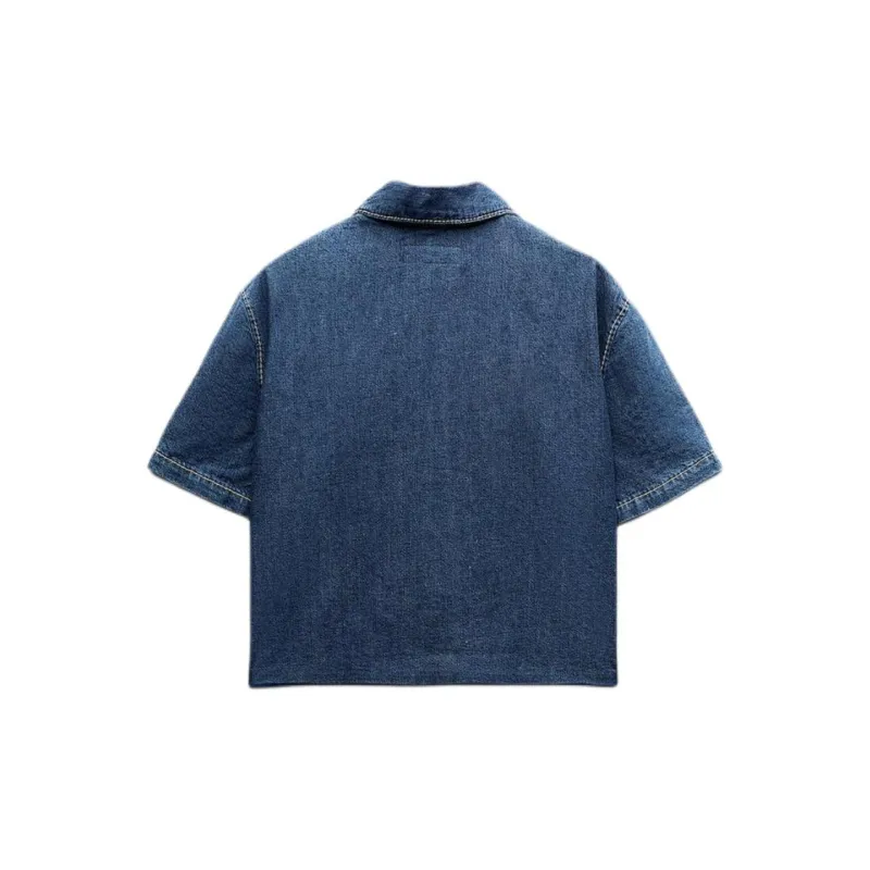 ZARA Polo Shirts Women's Blue-1