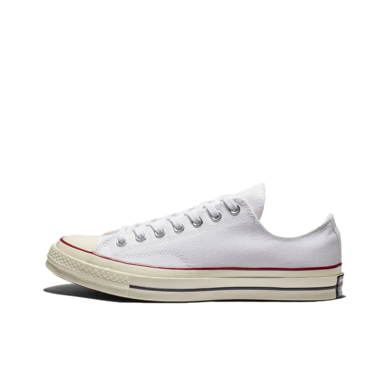 Converse Chuck 70 Abrasion Resistant Lightweight Cushioning Low Top Canvas Shoes Unisex White-0