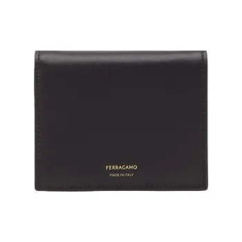 FERRAGAMO Calfskin Wallet Women's Terracotta