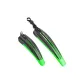 Thickened Tail Car Fender Black Green (Front+Rear+Screws)