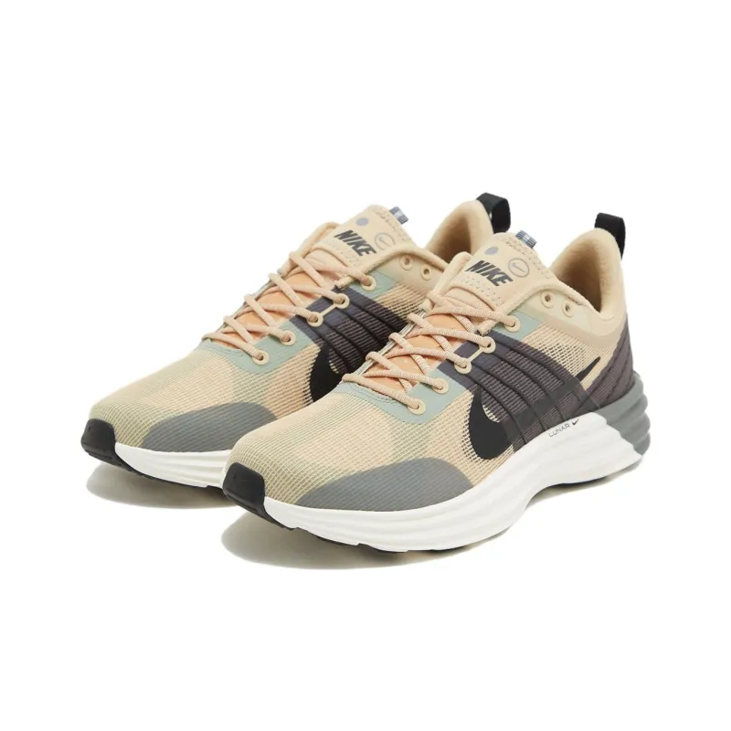 Nike Lunar Roam Low Top Running Shoes Unisex Tan-1