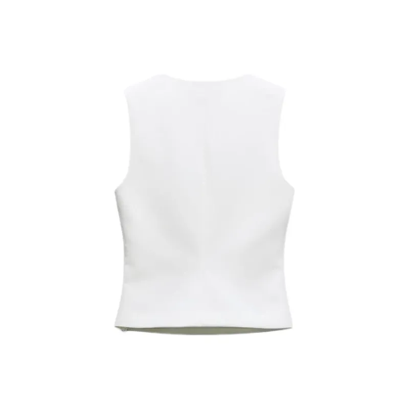 ZARA Tank Tops Women's White-1