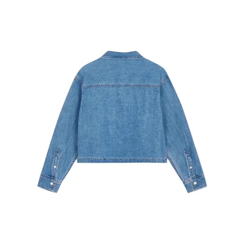CALVIN KLEIN Denim Jacket Women's Medium Blue-1