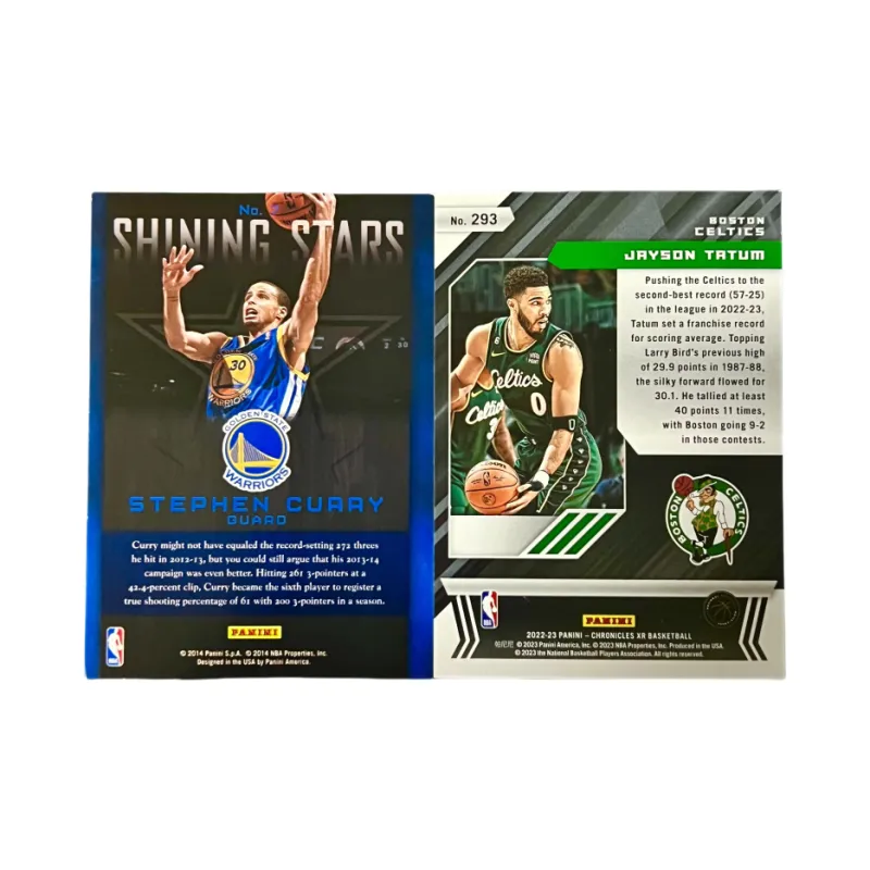 PANINI Curry Tatum, Warriors, Celtics, Tatum 038/149 Player Card Collection Pass Sports Cards 2 Pcs-1