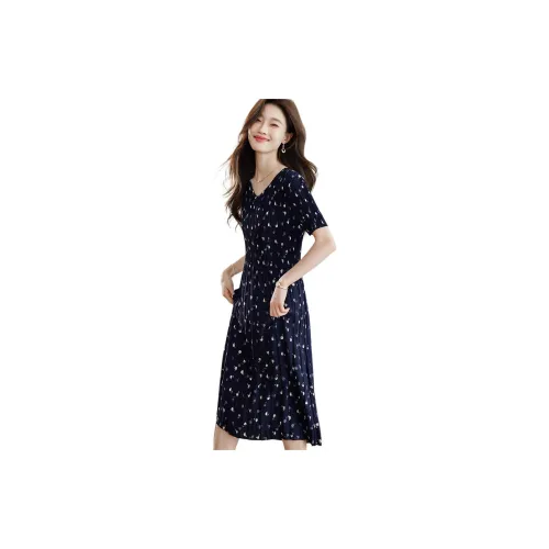 CARBAMMI Short-Sleeved Dresses Women's Dark Blue