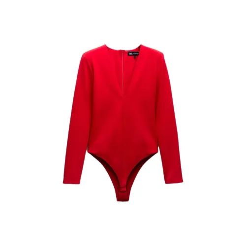 ZARA Bodysuits Women's Red