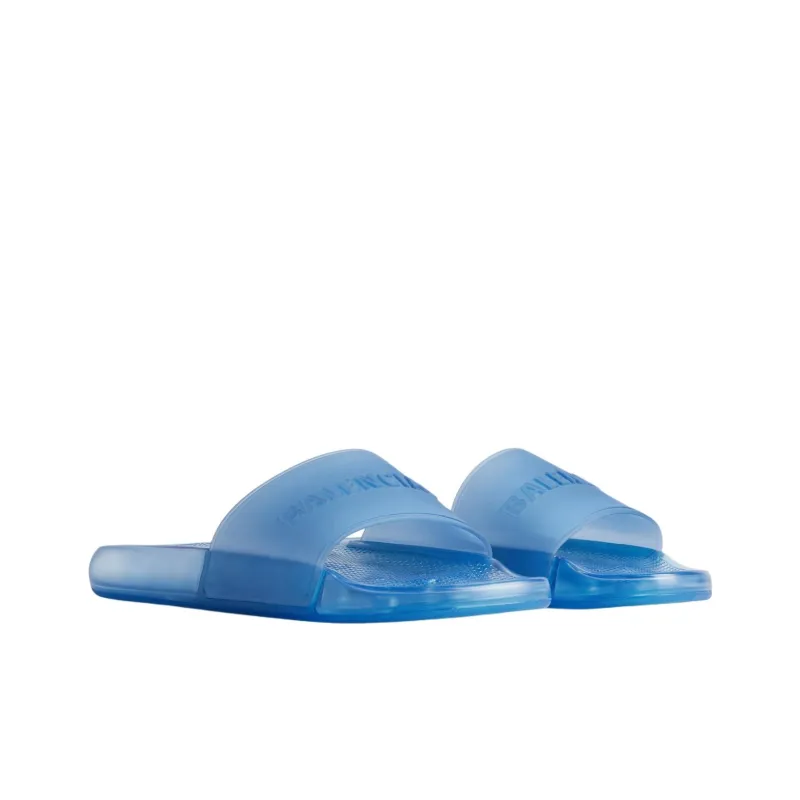 Balenciaga Pool Slide Slippers Men's Blue-2