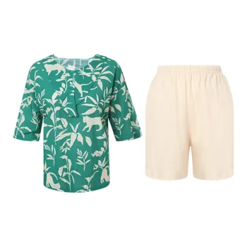 Yiner Life Pajama Set Women's Green