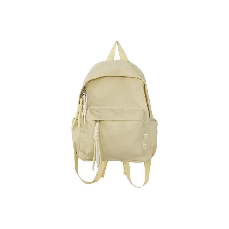 Morellybear Nylon Backpack Regular Women's Yellow/Green/White/Pink/Black-0
