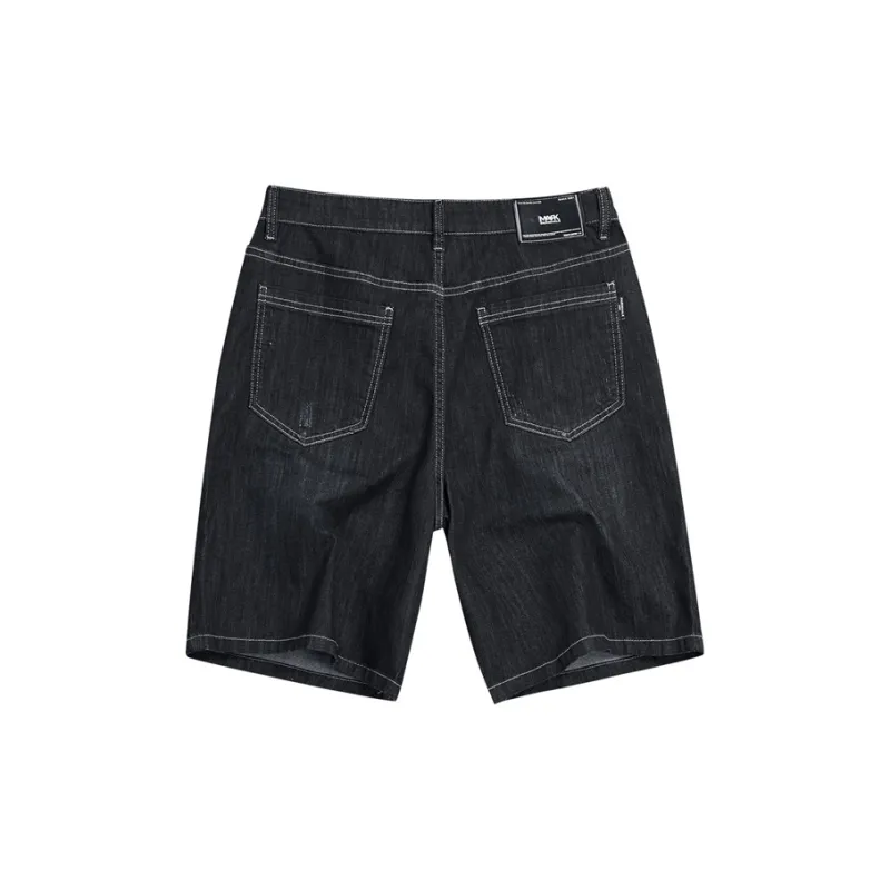 FAIRWHALE Denim Shorts Unisex 015 Dark Gray-1