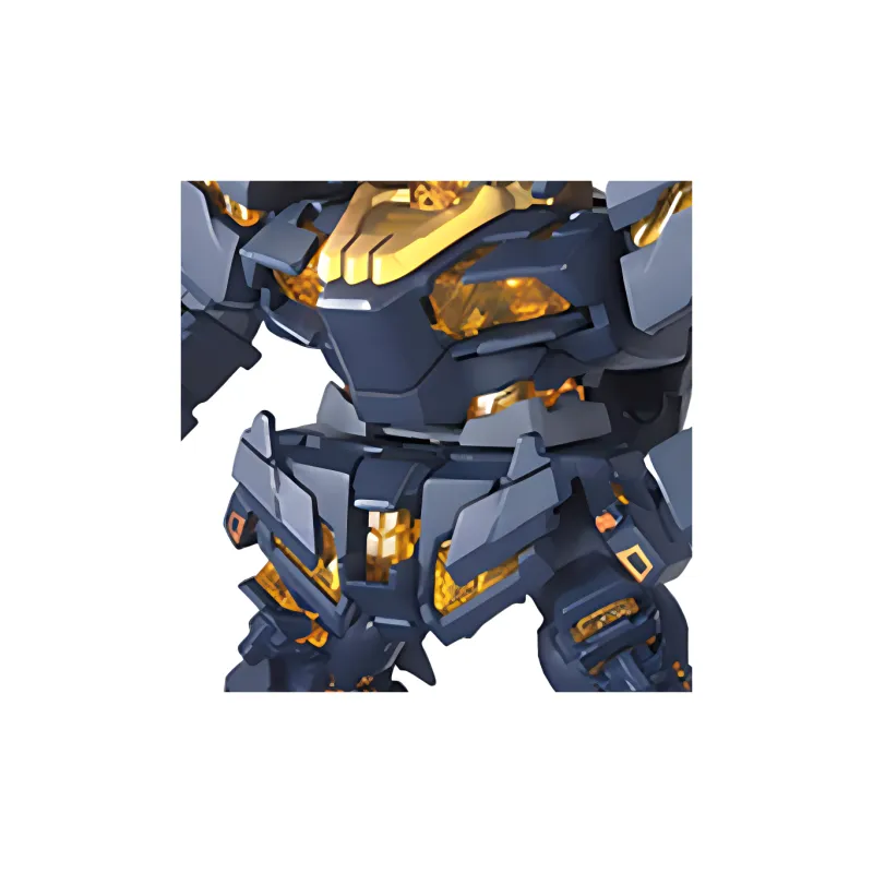 BANDAI SD BB Warrior, Gundam, Mobile Suit Gundam Unicorn Banshee, Black Unicorn Gundam 02 Model Kits-3