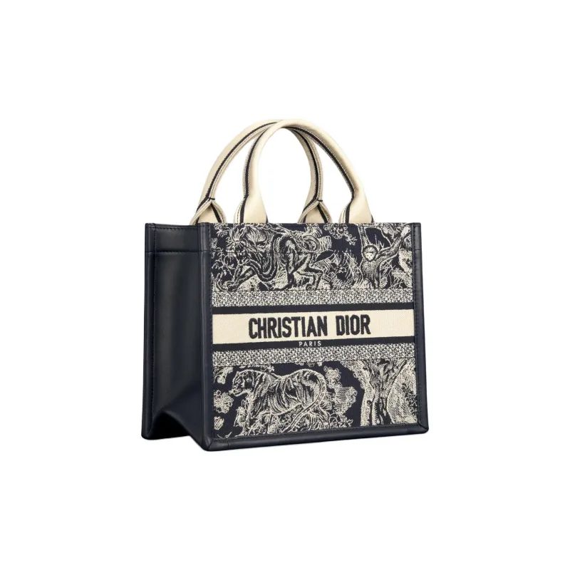 DIOR BookTote Calfskin Tote Bag, Shopping Bag, Handbag Trumpets Women's Black-2