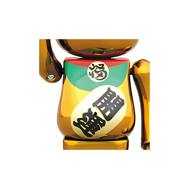 BE@RBRICK Lucky Cat Good Luck Ultra-Durable Gold-Plated Trendy Figures-3
