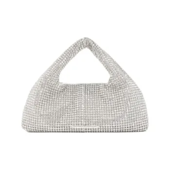 STUDIO AMELIA Polyester Hobo Bag Handbag Mini Women's White