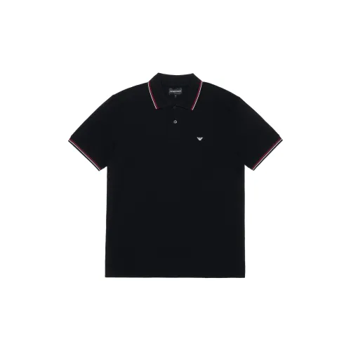 EMPORIO ARMANI Polo Shirts Men Black