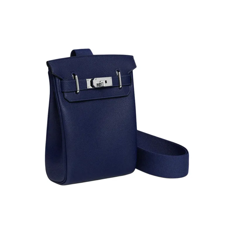 HERMES Hac A Dos Togo Calfskin Crossbody Bag Shoulder Bag Small Size Unisex 73 Bleu Saphir Sapphire Blue-1