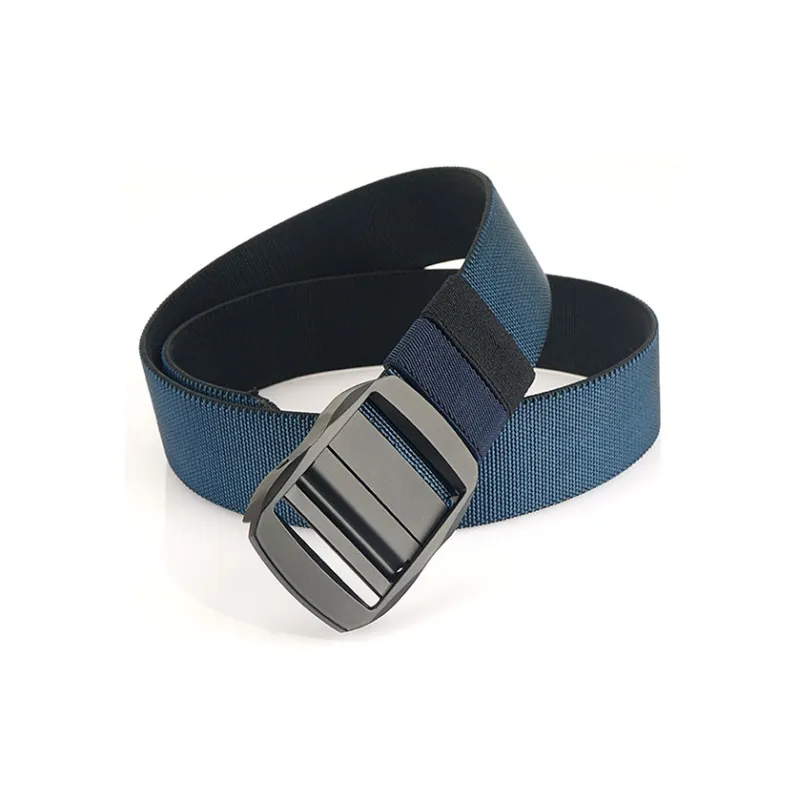Mulinsen Double Sided Minimalist Style Casual Automatic Buckle Nylon Belt Unisex 3.8cm-3