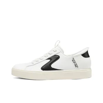 Skechers Court Classics Cushioning And Breathable Low Top Skateboard Shoes Women's White Black