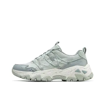 Skechers OUTDOOR Cushioning Anti Slip And Wear Resistant Low Top Trekking Shoes Women's Gray White