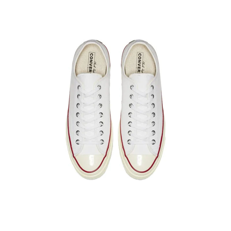 Converse Chuck 70 Abrasion Resistant Lightweight Cushioning Low Top Canvas Shoes Unisex White-3
