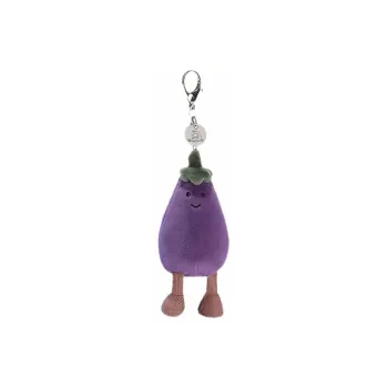 JELLYCAT Vivacious Vegetable Aubergine Bag Charm