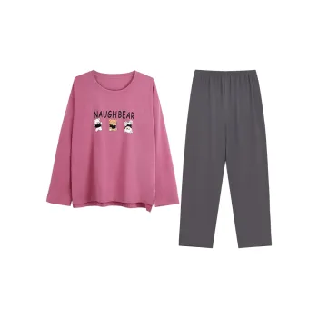 XIN1BU Pajama Set Women's Dragon Fruit Pink