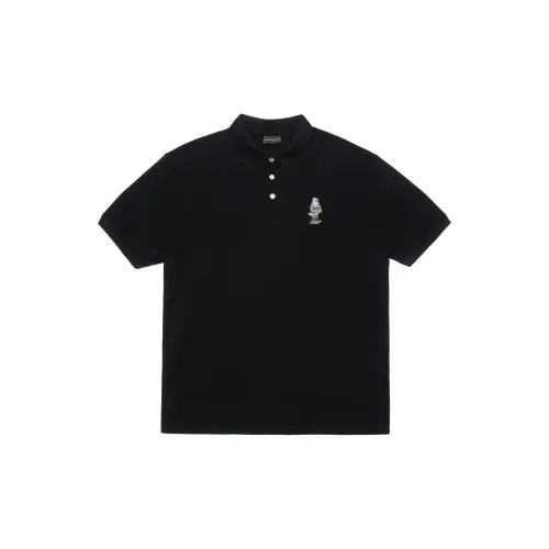 EMPORIO ARMANI Polo Shirts Men Black