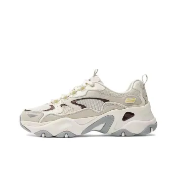 Skechers D'LITES 5.0 Anti Slip Wear Resistant Breathable Height Increasing Low Top Chunky Sneakers Women's Beige Umber