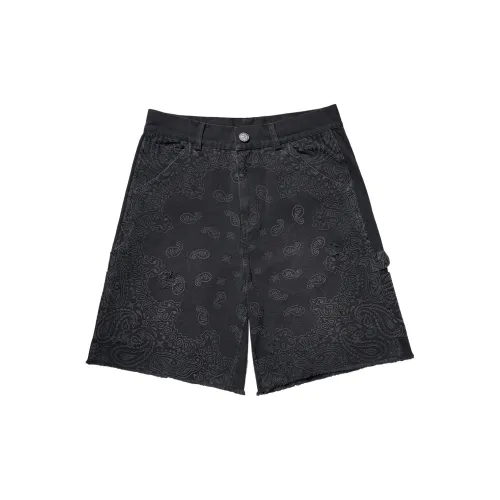 XVESSEL Denim Shorts Unisex Black