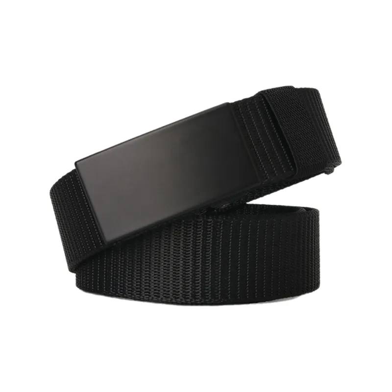 Mulinsen Nylon No Tooth Automatic Buckle Outdoor Sports Casual Business Casual Tactical Canvas Belt Unisex 3.8cm-2