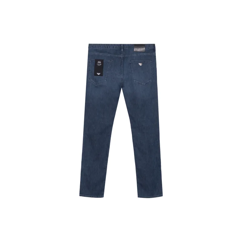 EMPORIO ARMANI Logo Embroidered Skinny Jeans-1