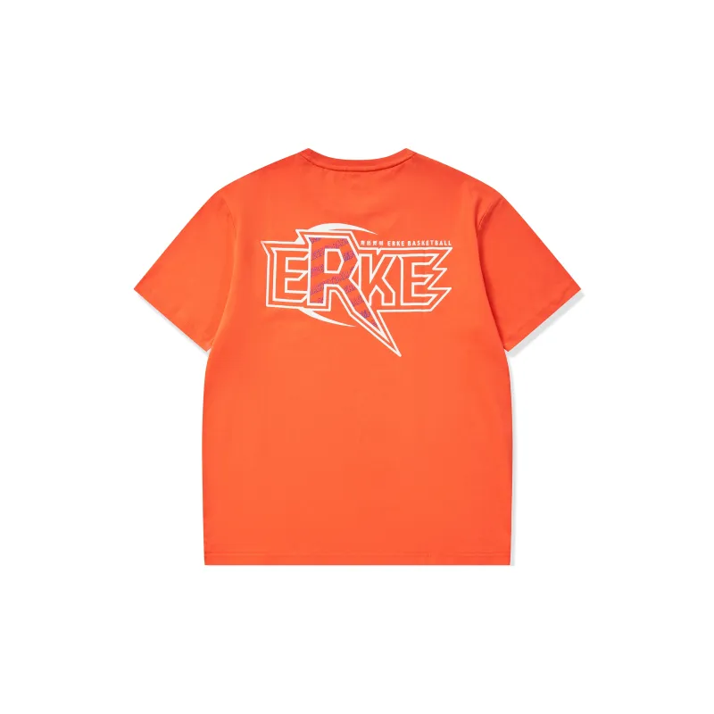 Erke T Shirt Men's Bright Award Orange-1