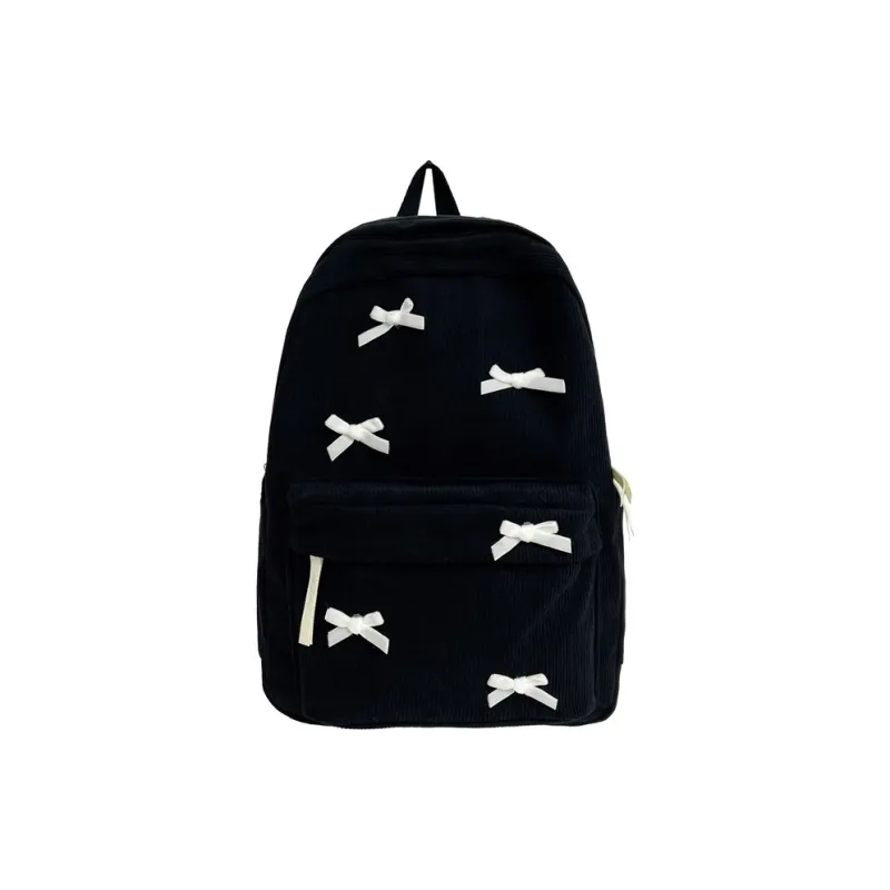 Dusen Kangaroo Nylon Backpack Women's White/Black-10