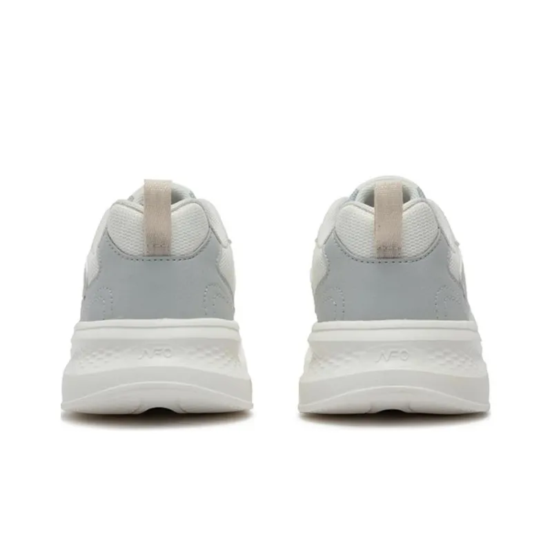 361° Cushioning Lightweight Low Top Casual Running Shoes Women's White Gray-3