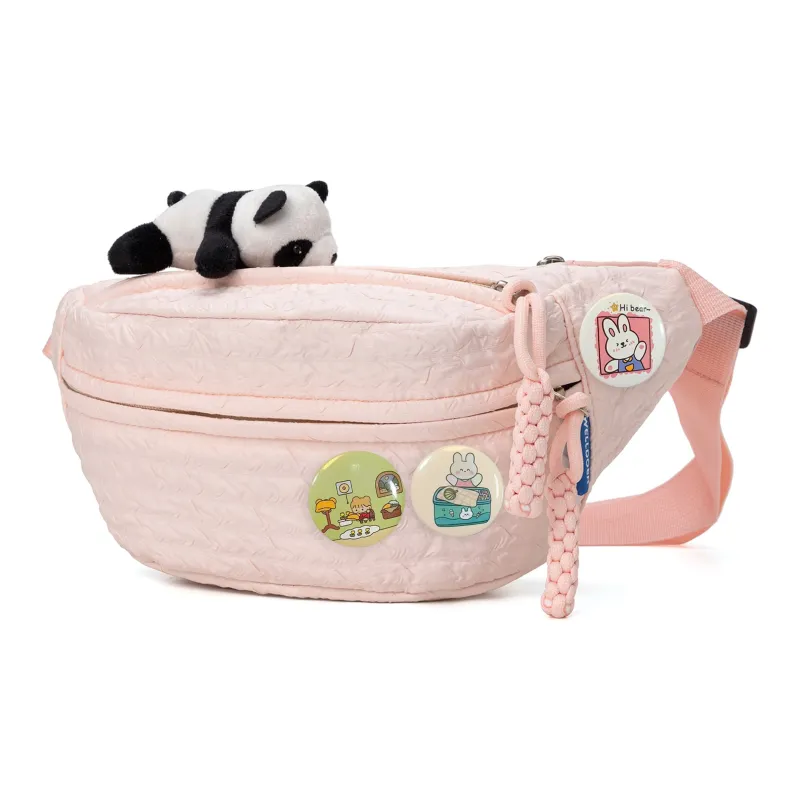 UNITE STAR Nylon One Shoulder Crossbody Bag, Sling Bag Regular Women's Pink/Green/Yellow-15