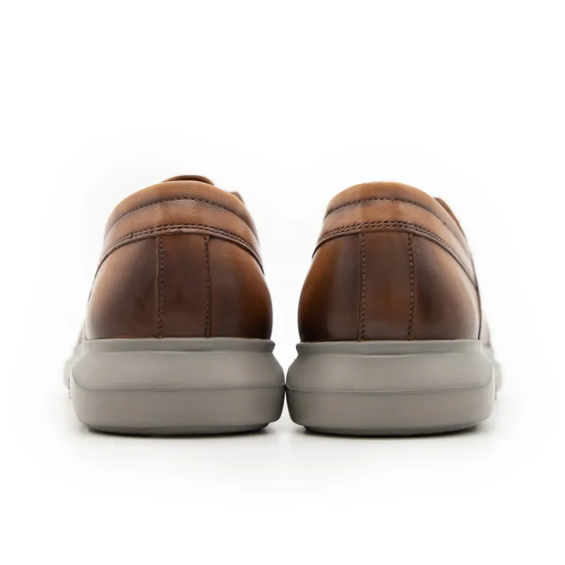 Satchi Casual Shoes Loafers Slip on Men's Brown-4