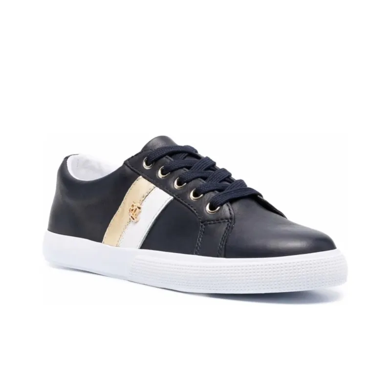 LAUREN RALPH LAUREN Janson Low Top Skateboard Shoes Women's Navy Blue-2