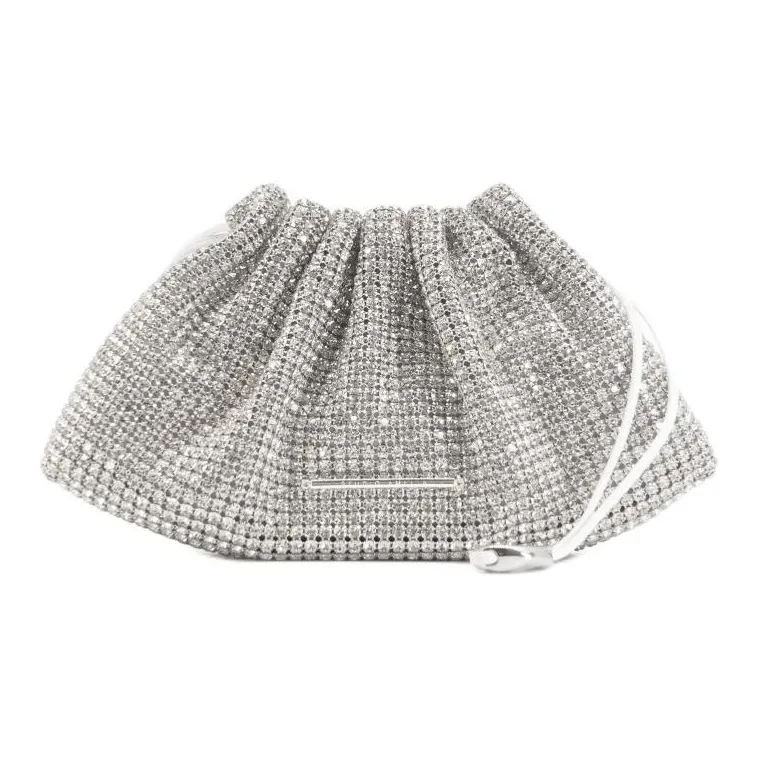 STUDIO AMELIA Polyester Clutch Mini Women's Silver White-0