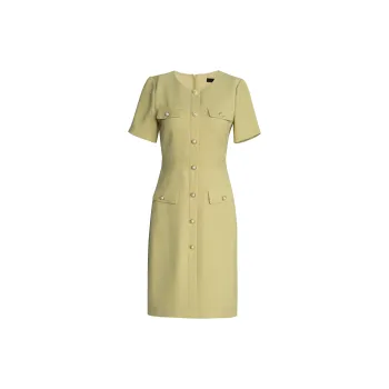 ROEYSHOUSE Short Sleeved Dress Women's Green