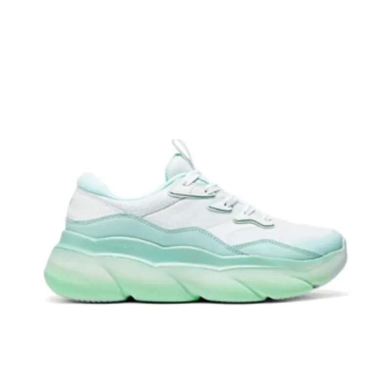 Skechers Sport Anti Slip Wear Resistant Breathable Supportive Rebound Low Top Casual Shoes Women's Green-1