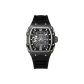 Black Case Black Dial Black Rubber Strap