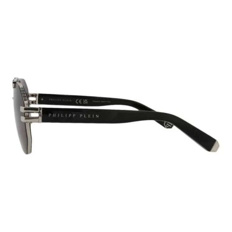 PHILIPP PLEIN Subject To Official Website Irregular Shape Sunglasses Men's Black-2