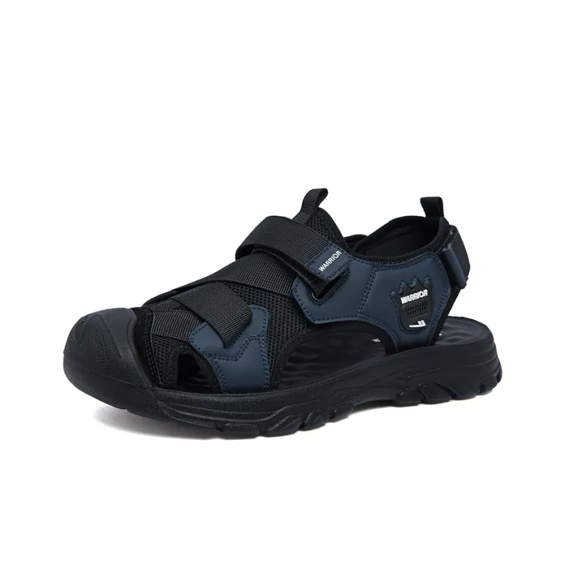 Warrior Casual Chef Shoes Beach Sandals Men's Black Blue-0