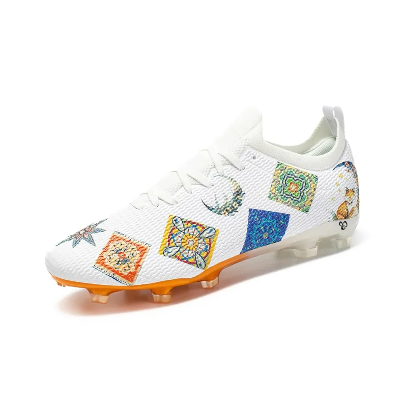 CariteSport Soccer Shoes Unisex Low Top White, Pink-4
