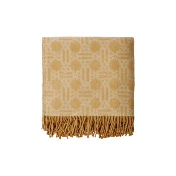 Maje Cotton Shawls Women's Beige Yellow