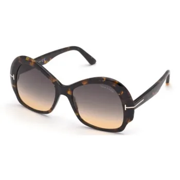 TOM FORD Subject To Official Website Irregular Shape Sunglasses Women's Tortoiseshell