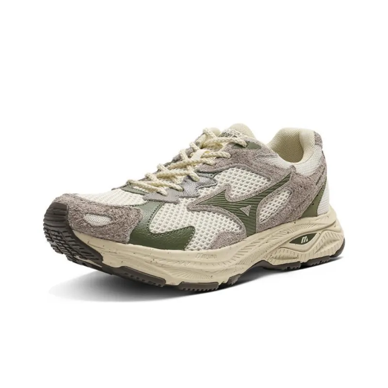 Mizuno Racer S Running Shoes Unisex Low Top Gray-1