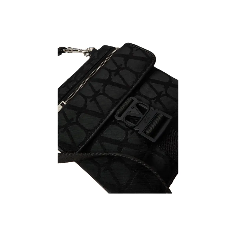 Valentino Toile Iconographe Zip Up Messenger Bag-5