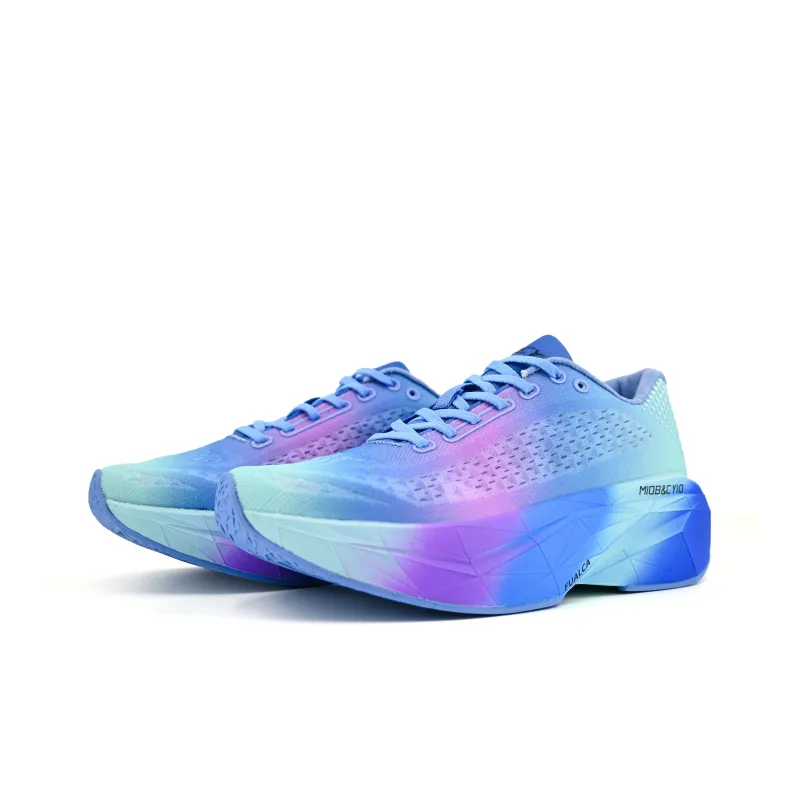 Miob&cyio Balance Anti Rollover Low Top Rocket Technology Running Shoes Unisex Flowing Purple Chasing Blue-1